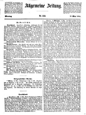 Allgemeine Zeitung Montag 15. Mai 1854
