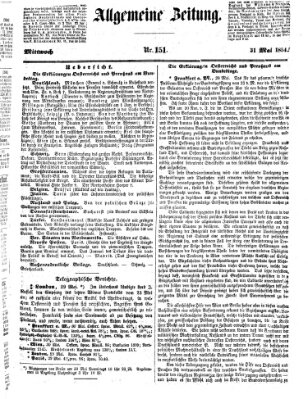 Allgemeine Zeitung Mittwoch 31. Mai 1854