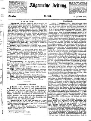 Allgemeine Zeitung Dienstag 13. Juni 1854