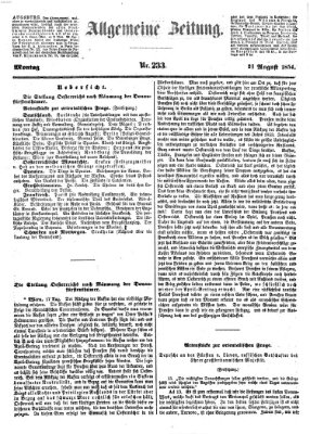 Allgemeine Zeitung Montag 21. August 1854