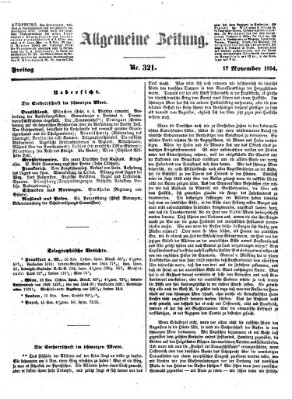 Allgemeine Zeitung Freitag 17. November 1854