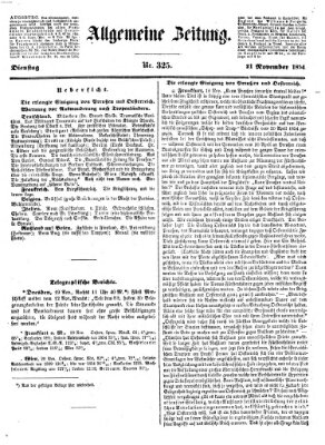Allgemeine Zeitung Dienstag 21. November 1854