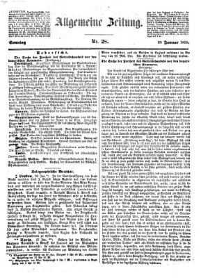 Allgemeine Zeitung Sonntag 28. Januar 1855