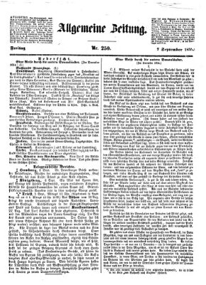 Allgemeine Zeitung Freitag 7. September 1855