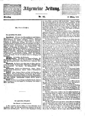 Allgemeine Zeitung Dienstag 25. März 1856