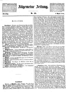 Allgemeine Zeitung Dienstag 8. April 1856