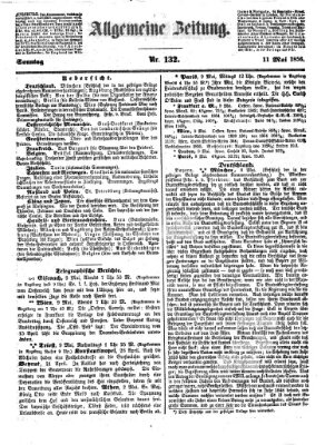Allgemeine Zeitung Sonntag 11. Mai 1856