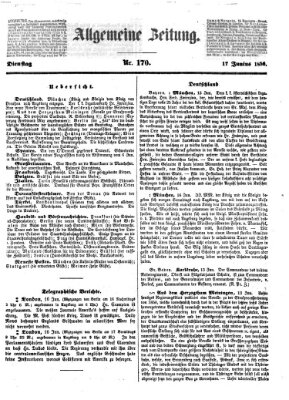 Allgemeine Zeitung Dienstag 17. Juni 1856