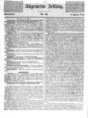 Allgemeine Zeitung Samstag 24. Januar 1857