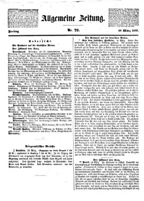 Allgemeine Zeitung Freitag 20. März 1857