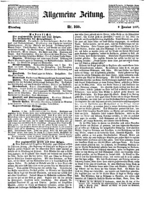 Allgemeine Zeitung Dienstag 9. Juni 1857