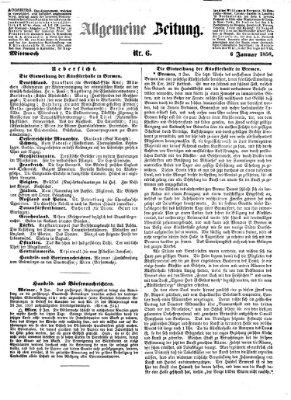 Allgemeine Zeitung Mittwoch 6. Januar 1858