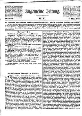 Allgemeine Zeitung Mittwoch 31. März 1858