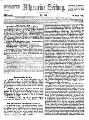 Allgemeine Zeitung Mittwoch 18. Mai 1859