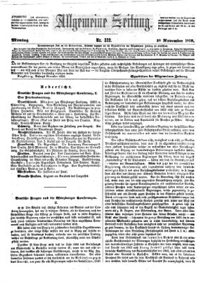 Allgemeine Zeitung Montag 28. November 1859
