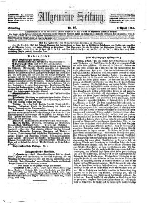 Allgemeine Zeitung Dienstag 5. April 1864