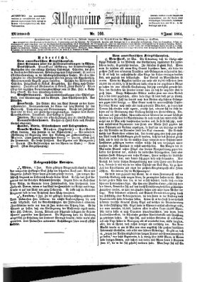 Allgemeine Zeitung Mittwoch 8. Juni 1864