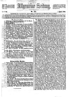 Allgemeine Zeitung Freitag 1. Juli 1864
