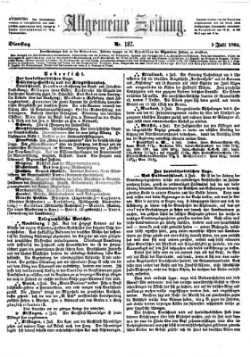 Allgemeine Zeitung Dienstag 5. Juli 1864