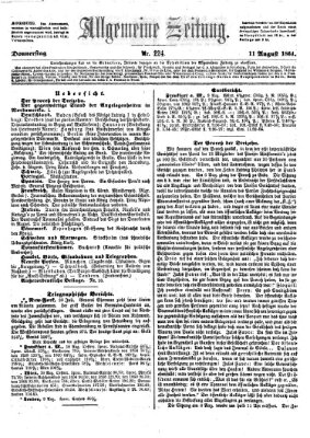 Allgemeine Zeitung Donnerstag 11. August 1864