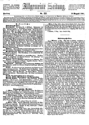 Allgemeine Zeitung Freitag 19. August 1864