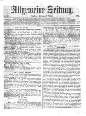 Allgemeine Zeitung Montag 20. Februar 1865