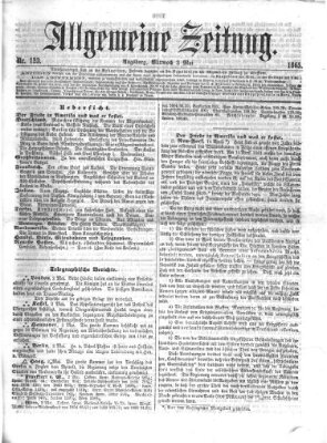 Allgemeine Zeitung Mittwoch 3. Mai 1865