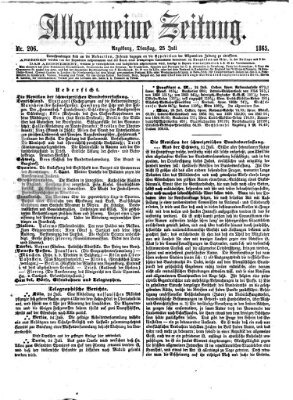 Allgemeine Zeitung Dienstag 25. Juli 1865