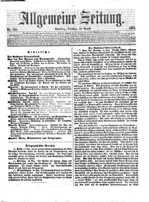 Allgemeine Zeitung Dienstag 29. August 1865