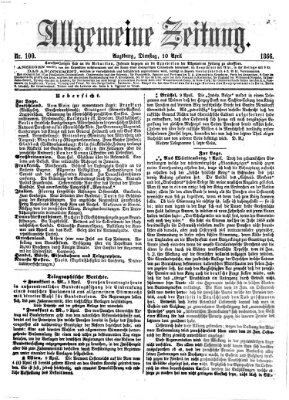 Allgemeine Zeitung Dienstag 10. April 1866