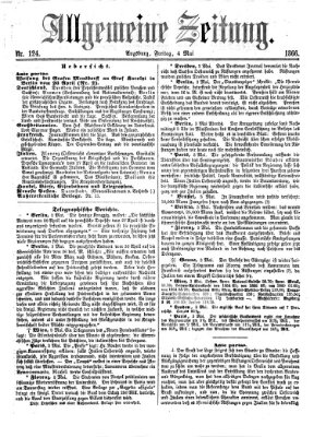 Allgemeine Zeitung Freitag 4. Mai 1866