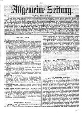 Allgemeine Zeitung Mittwoch 20. Juni 1866