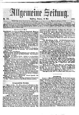 Allgemeine Zeitung Sonntag 26. Mai 1867