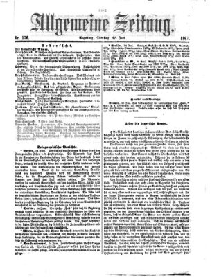 Allgemeine Zeitung Dienstag 25. Juni 1867