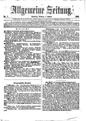 Allgemeine Zeitung Sonntag 5. Januar 1868