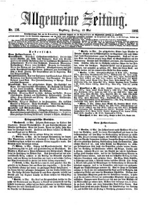 Allgemeine Zeitung Freitag 15. Mai 1868