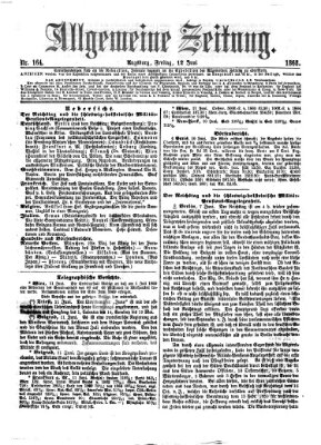 Allgemeine Zeitung Freitag 12. Juni 1868