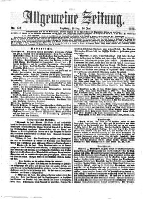 Allgemeine Zeitung Freitag 26. Juni 1868