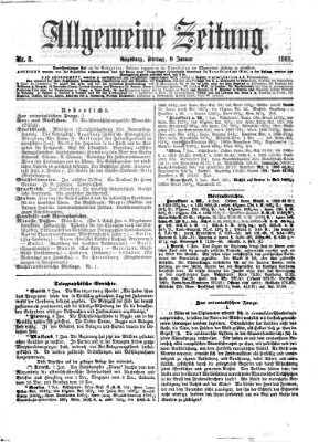 Allgemeine Zeitung Freitag 8. Januar 1869