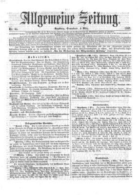 Allgemeine Zeitung Samstag 6. März 1869