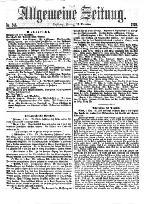 Allgemeine Zeitung Freitag 10. Dezember 1869
