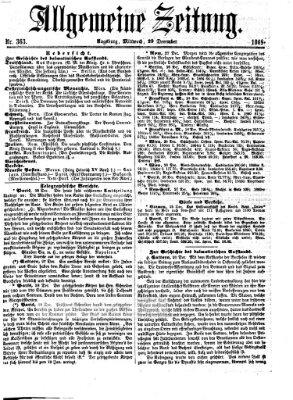 Allgemeine Zeitung Mittwoch 29. Dezember 1869