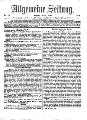 Allgemeine Zeitung Freitag 6. Mai 1870