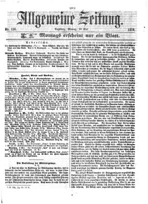 Allgemeine Zeitung Montag 16. Mai 1870