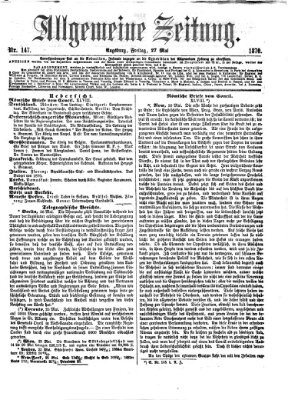 Allgemeine Zeitung Freitag 27. Mai 1870
