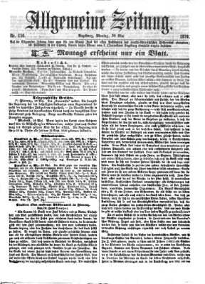 Allgemeine Zeitung Montag 30. Mai 1870