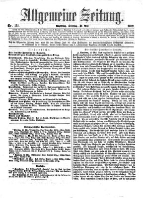 Allgemeine Zeitung Dienstag 31. Mai 1870