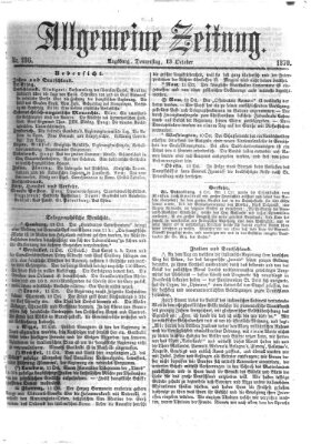 Allgemeine Zeitung Donnerstag 13. Oktober 1870