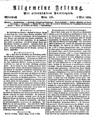 Allgemeine Zeitung Mittwoch 5. Mai 1824