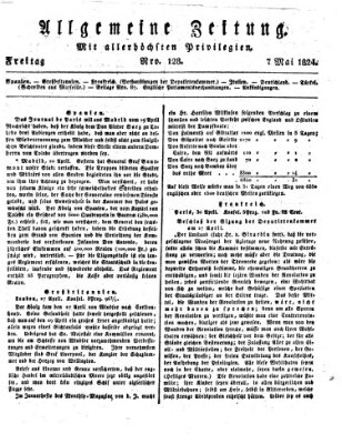 Allgemeine Zeitung Freitag 7. Mai 1824
